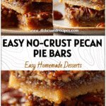Golden Pecan Pie Bars arranged on a plate showing rich pecan topping and buttery crust layers.